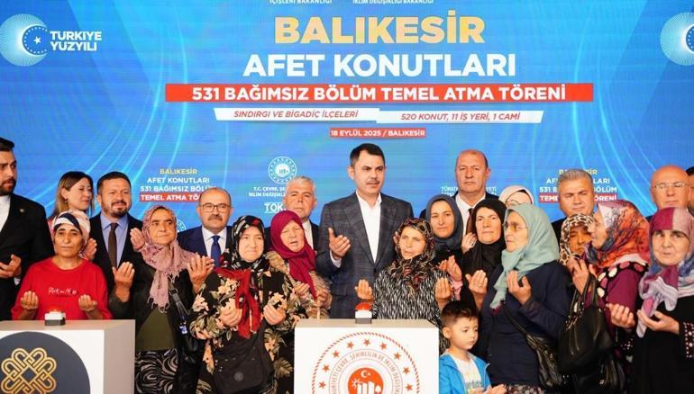 Çevre, Şehircilik ve İklim Değişikliği Bakanı Kurum: Evleri 1 yıl içinde teslim edeceğiz